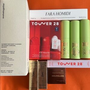 10 Item Bundle — YSL, Tower28, Hourglass, PIXI, Evolve Together, Fara Homidi